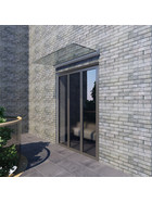 Glas-Vordach für Glas 17,52 mm VSG, silber eloxiert Breite: 5,00 m AKTIONS-SET