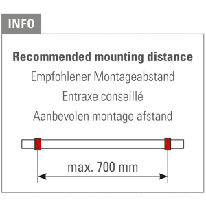 Fußlaufstütze für Rundrohr Ø 50,8 mm