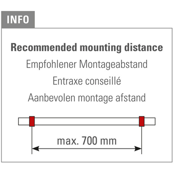 Fußlaufstütze für Rundrohr Ø 38,1 mm