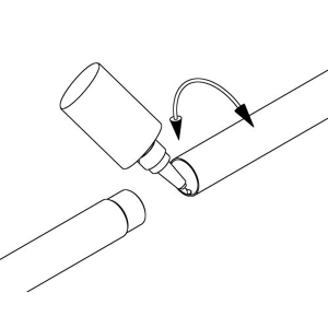 Rohrverbinder innen nicht sichtbar für Rundrohr  Ø 38,1 mm