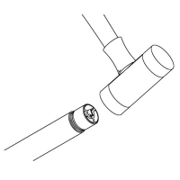 Rohrverbinder innen nicht sichtbar für Rundrohr  Ø 38,1 mm