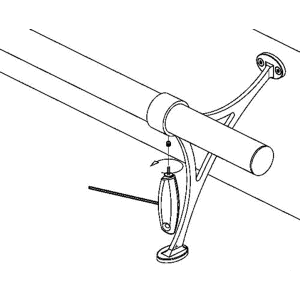Fußlaufstütze für Rohr Ø 38,1 mm