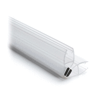 Ganzglasdusche 4013 Ecke einseitig für Glasstärke 8 mm Edelstahl-Design