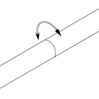 Rohrverbinder innen nicht sichtbar für Rundrohr Ø 50,8 mm